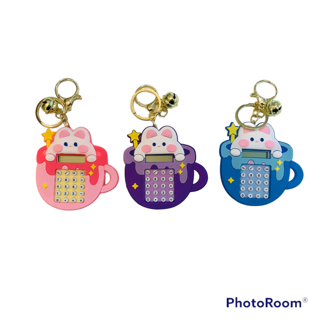 Calculadora Taza y Gatito con llavero