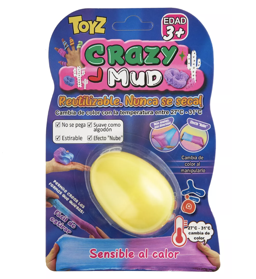 Crazy Mud sensible al calor huevo en blister