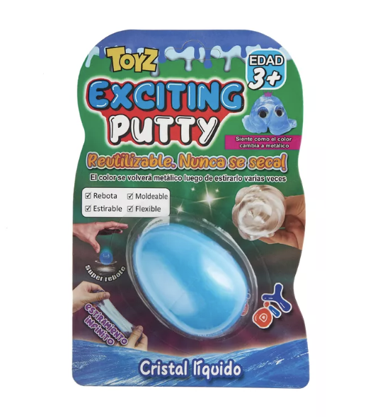 Exciting Putty cristal líquido huevo en blister