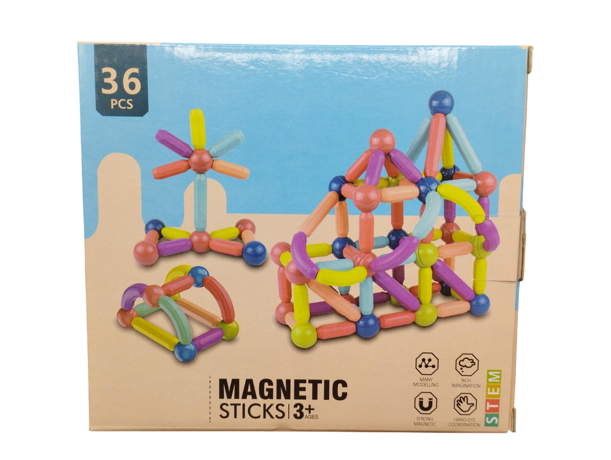 Magnetic Sticks en caja 36 pzs