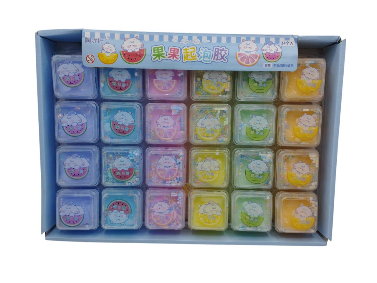 Mini Slime en Caja Exhbidora x24