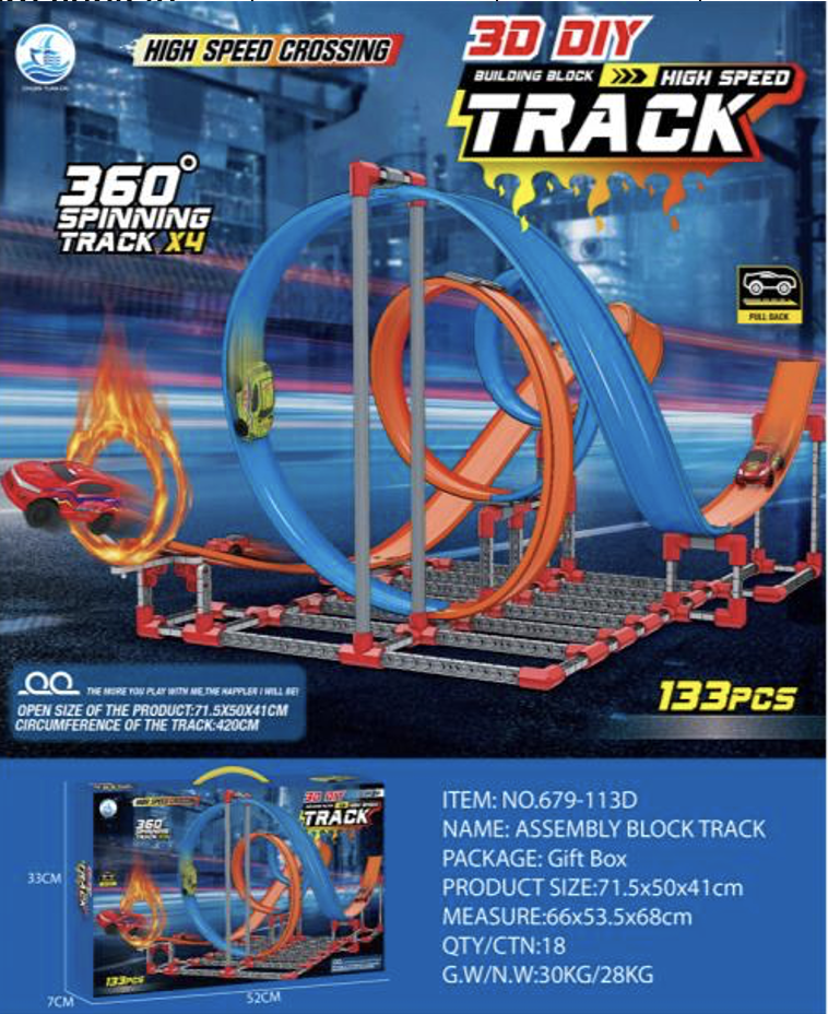 Pista de Autos High Speed Track 360¡ 133PCS