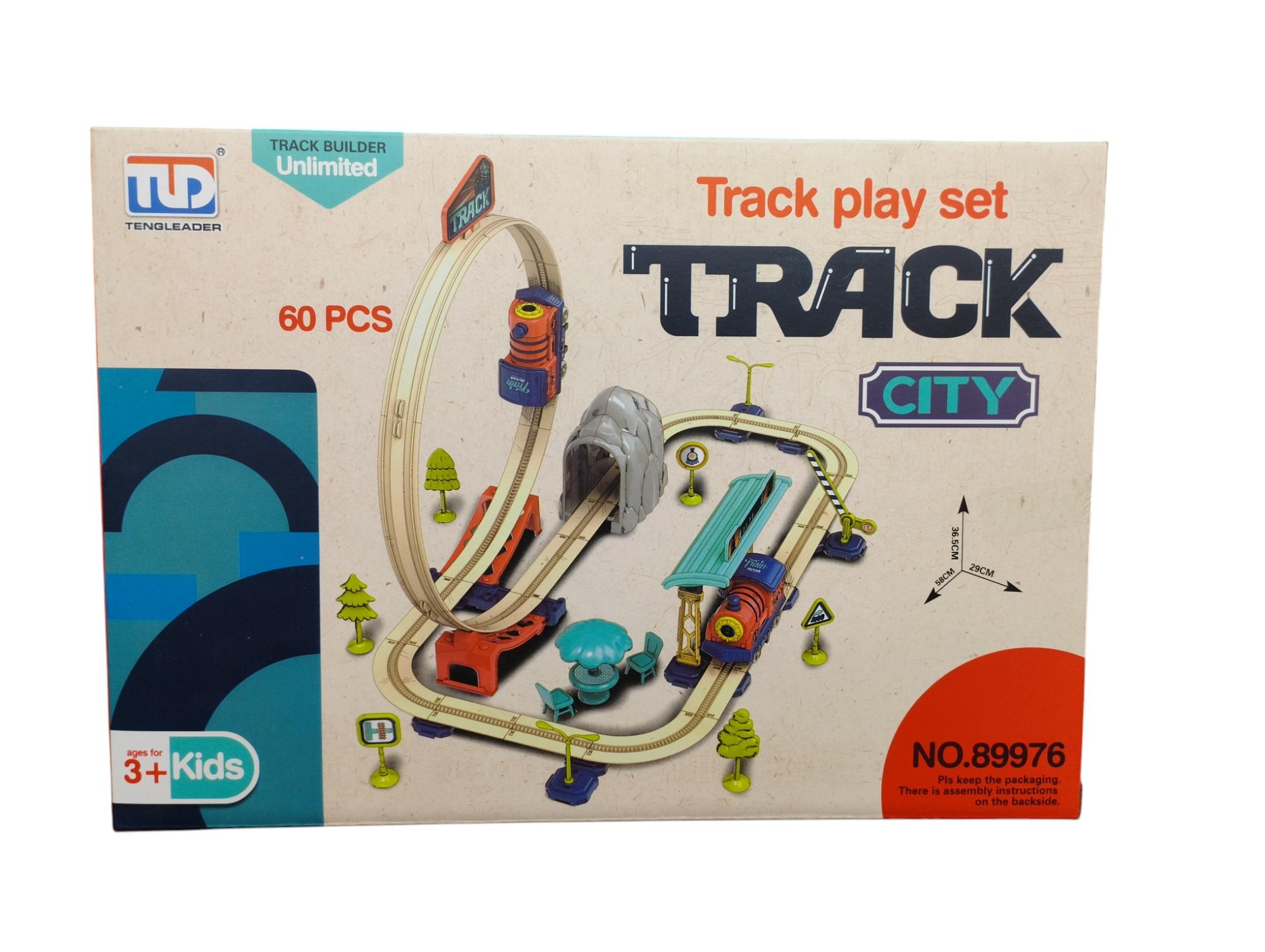 Pista de Trenes Para Armar City Track Play Set 60PCS