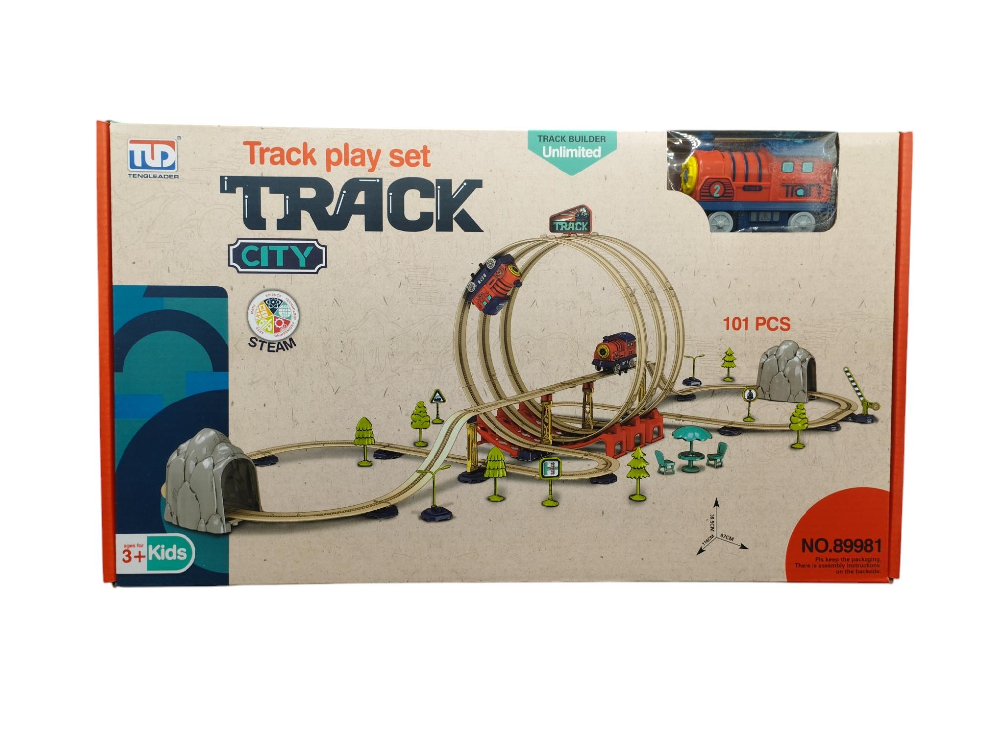Pista de Trenes Para Armar City Track Play Set 101PCS
