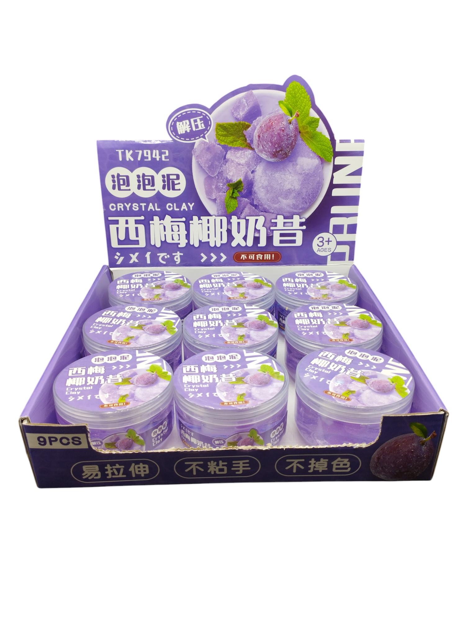 Crystal Clay Ciruelas x 12 Unidades en Caja Exhibidora