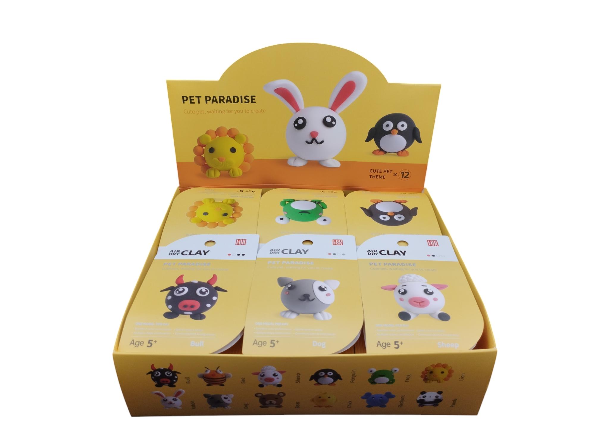 Masa Air Dry Clay x12 Unidades en Caja Exhibidora