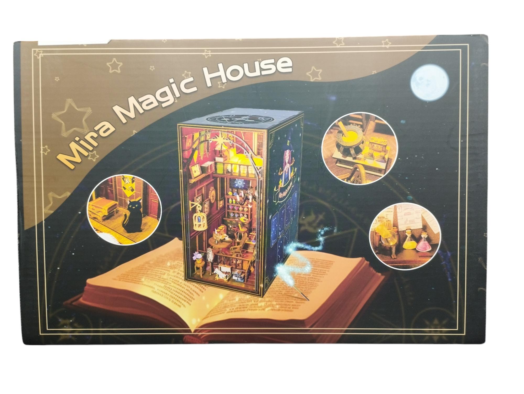 Mira Magic House Book Nook para Armar en MDF