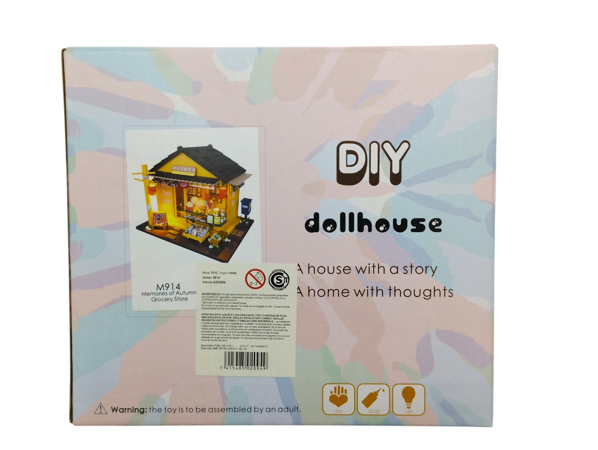 Grocery Store Book Nook para Armar en MDF