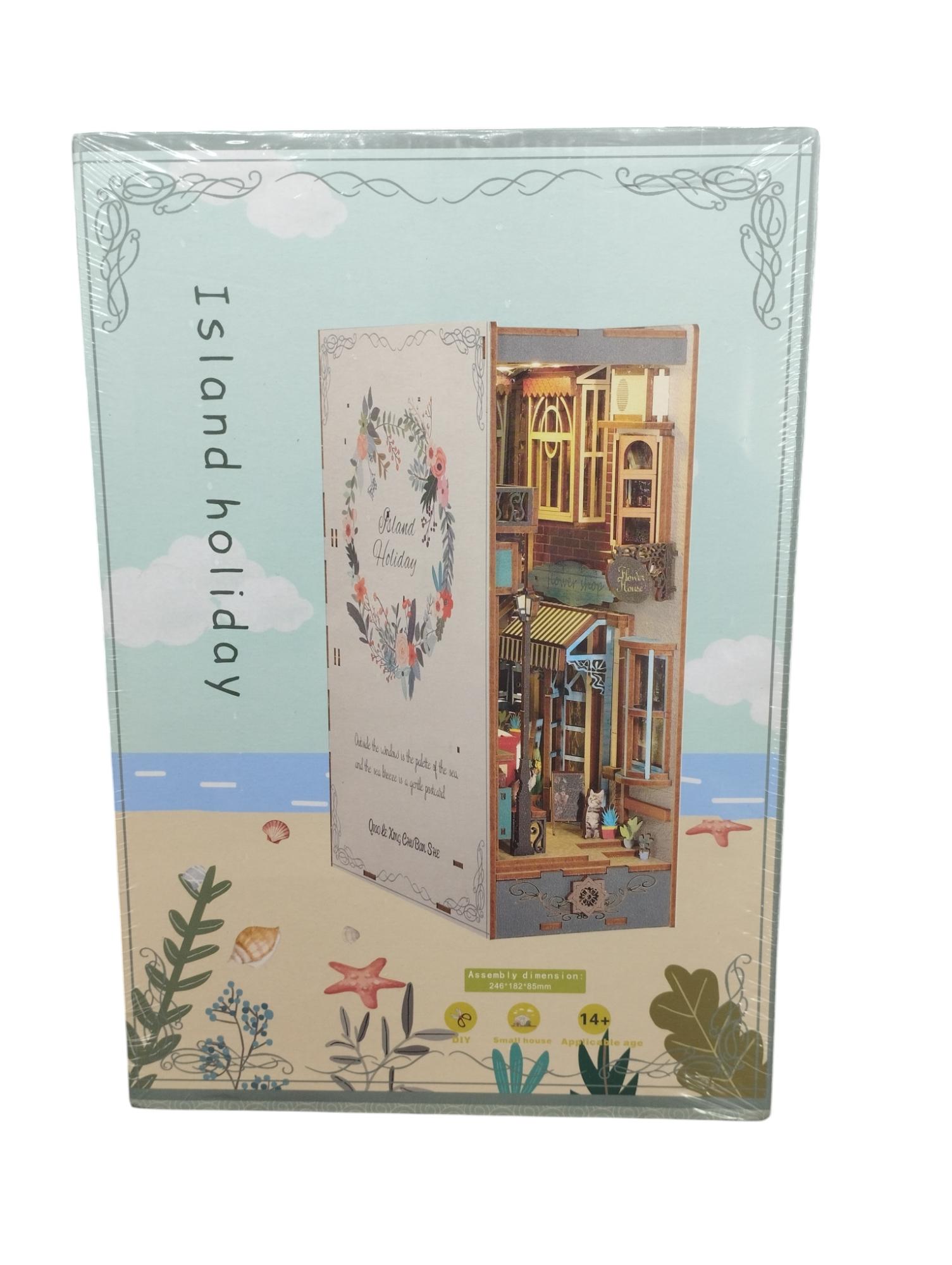 Holiday Island Book Nook para Armar en MDF