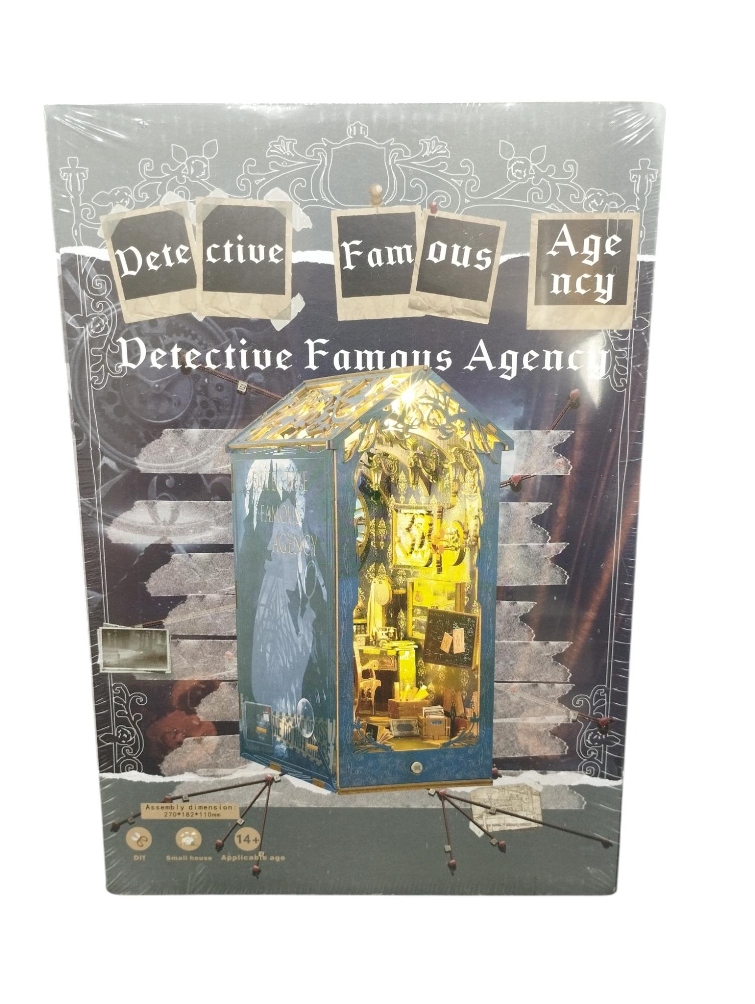 Detective Famouse Agency Book Nook para Armar en MDF