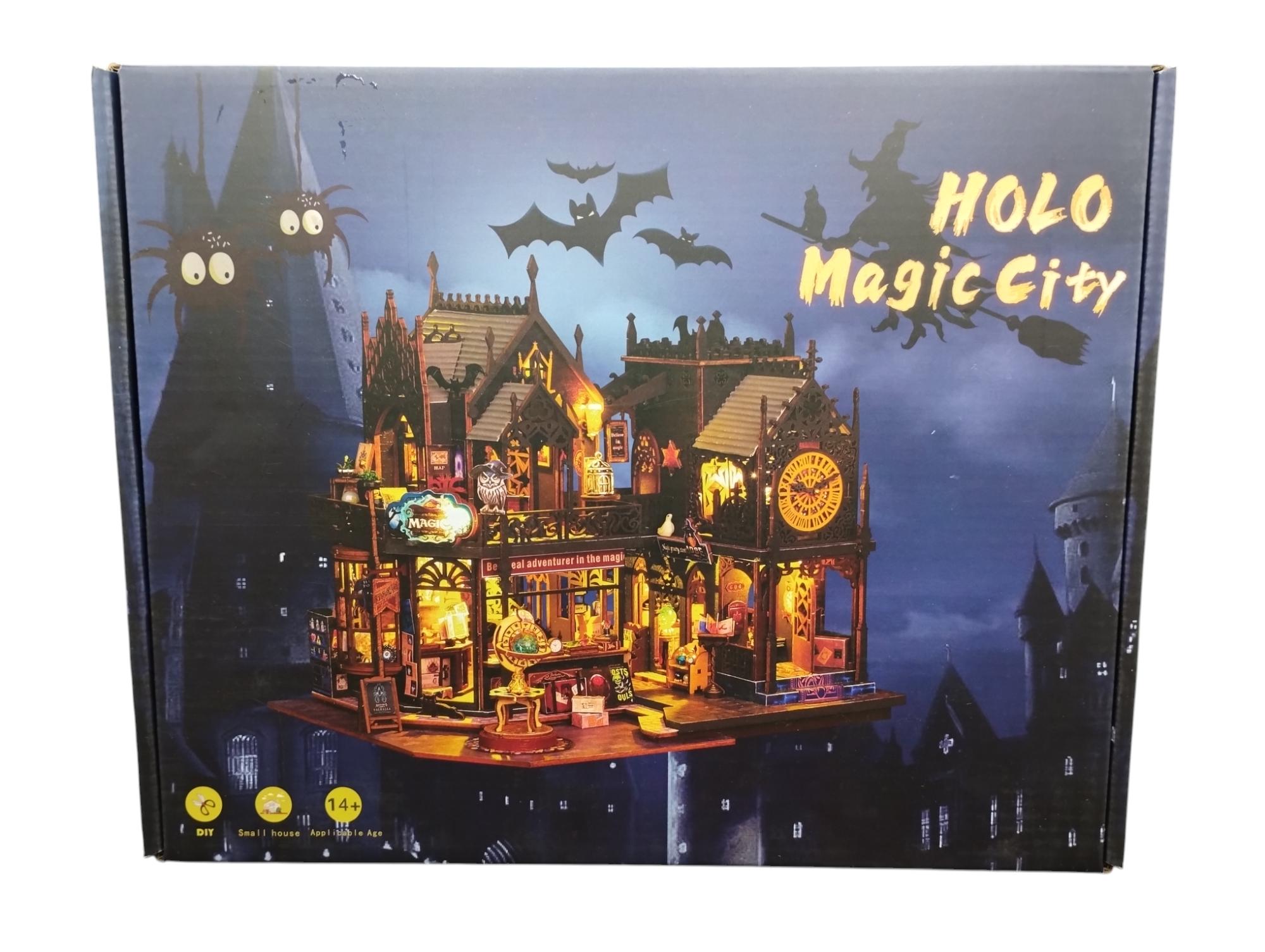 Ciudad Embrujada Holo Magic City  Book Nook para Armar en MDF