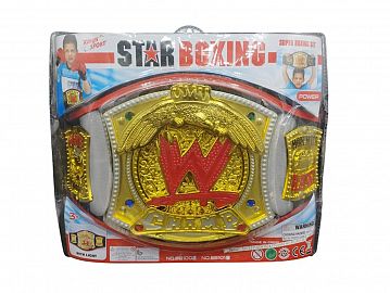 Cinturón Luchadores WWE con luz en caja