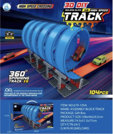Pista de Autos High Speed Track 104PCS