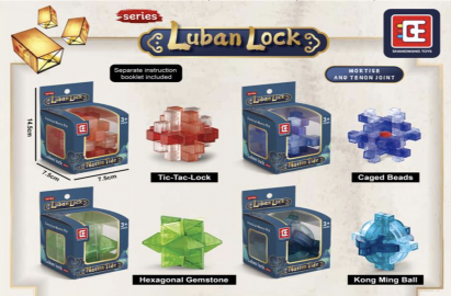 Cubo Rompecabezas de Encastre Puzzle Luban Lock Nation Tide