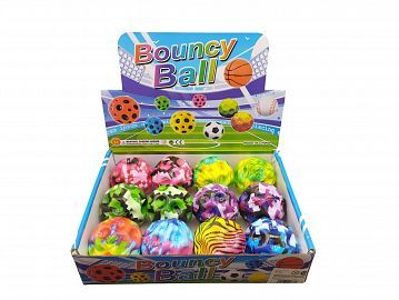 Pelota Saltarina en Caja Exhibidora x12 Unidades